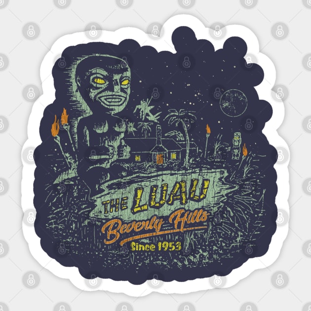 The Luau Beverly Hills Sticker by JCD666